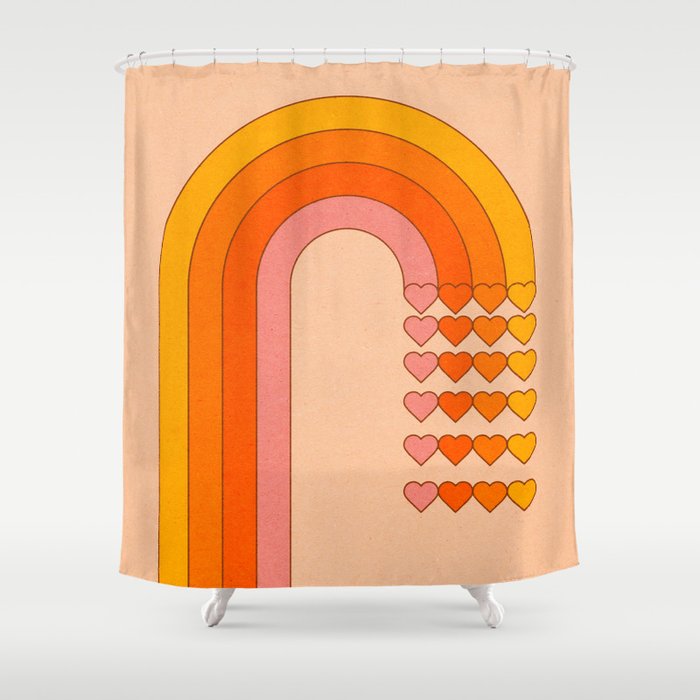 Sweetheart Rainbow Shower Curtain Gallery Image 1
