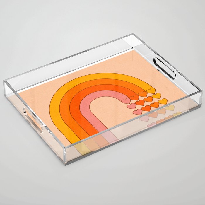 Sweetheart Rainbow Acrylic Tray Gallery Image 1
