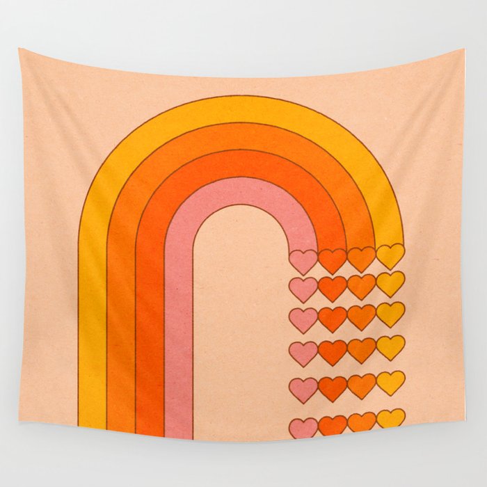 Sweetheart Rainbow Wall Tapestry Gallery Image 4