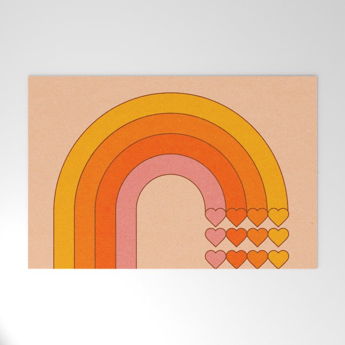 Sweetheart Rainbow Welcome Mat Gallery Image 1