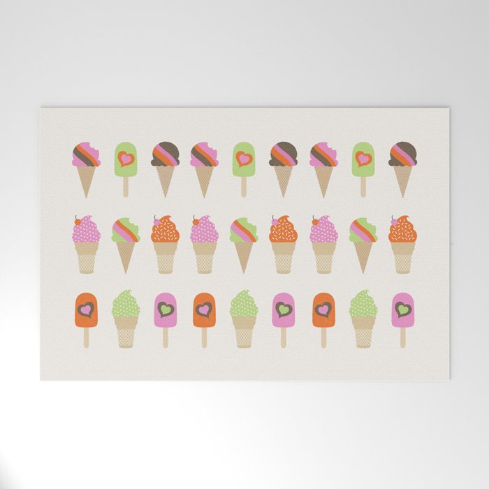 i love ice cream Welcome Mat Gallery Image 1