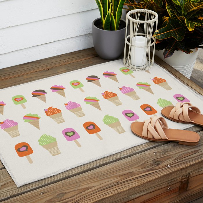 i love ice cream Outdoor Rug Gallery Image 2
