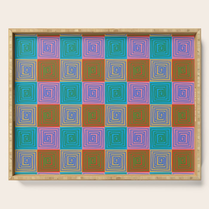 Tassellation Dreams 1 Serving Tray Gallery Image 1