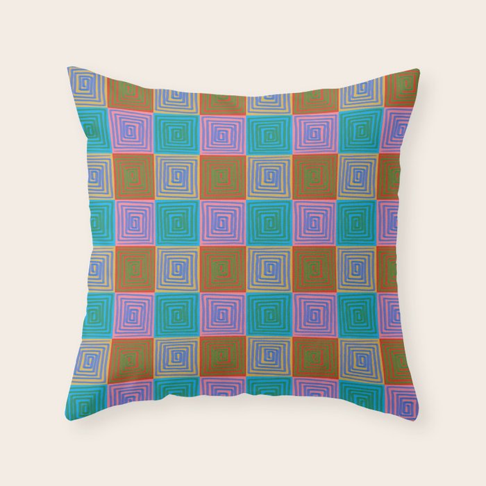 Tassellation Dreams 1 Throw Pillow Gallery Image 6