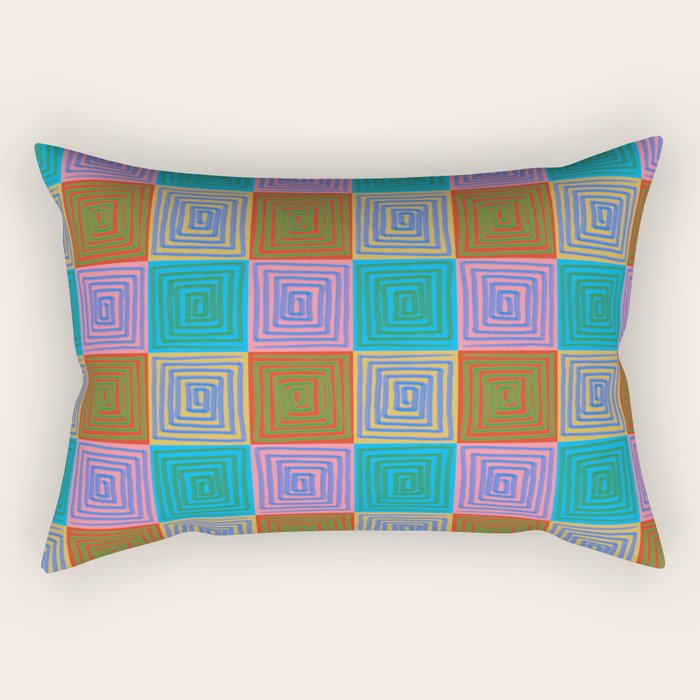 Tassellation Dreams 1 Rectangular Pillow Gallery Image 2