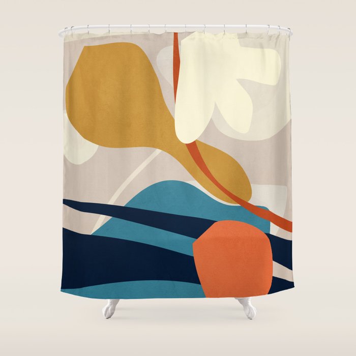 Abstract Art 44 Shower Curtain Gallery Image 1