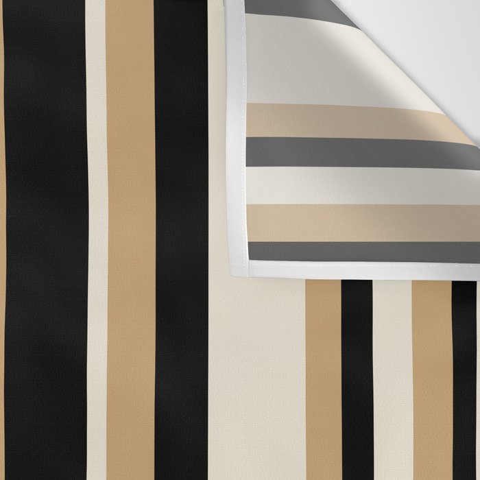 Classic Stripes VII - Neutral Vintage Wall Tapestry Gallery Image 3