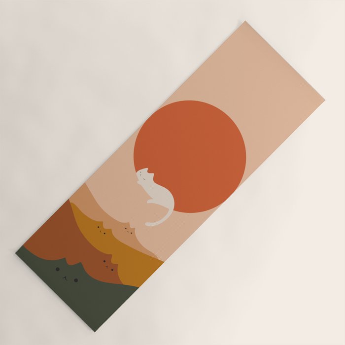 Cat Landscape 127: A Big Hole Yoga Mat Gallery Image 1