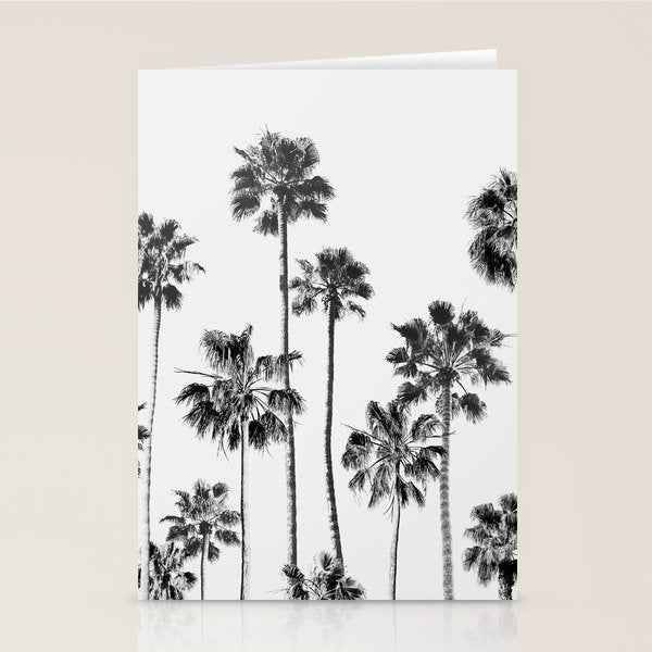 Black & White Palms 3 Stationery Card Gallery Image 2