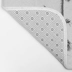 Black & White Palms 3 Bath Mat Gallery Image 2