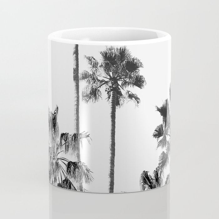 Black & White Palms 3 Coffee Mug Gallery Image 4