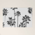 Black & White Palms 3 Welcome Mat Gallery Image 1