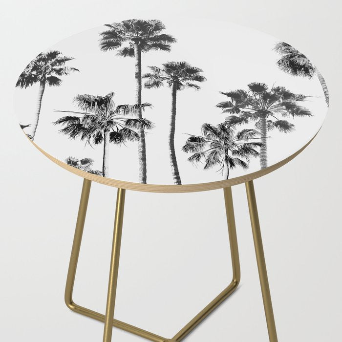 Black & White Palms 3 Side Table Gallery Image 2