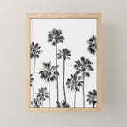 Black & White Palms 3 Mini Art Print Gallery Image 1