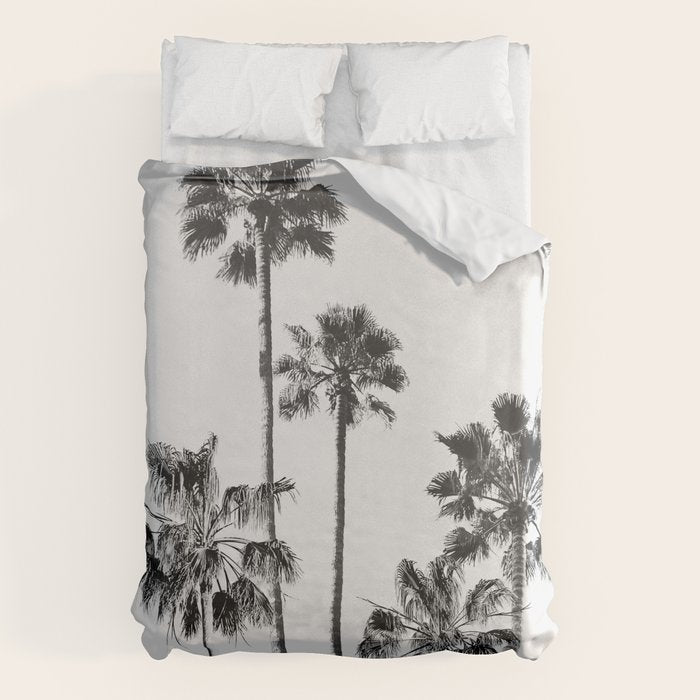 Black & White Palms 3 Duvet Cover Gallery Image 6