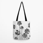 Black & White Palms 3 Tote Bag Gallery Image 2