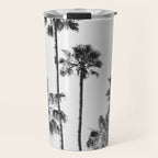 Black & White Palms 3 Travel Mug Gallery Image 1