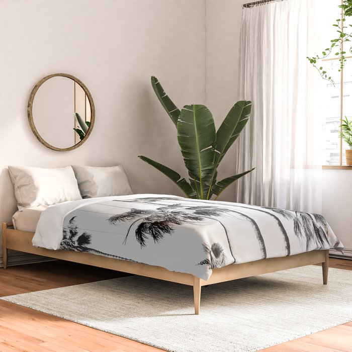 Black & White Palms 3 Comforter Gallery Image 2