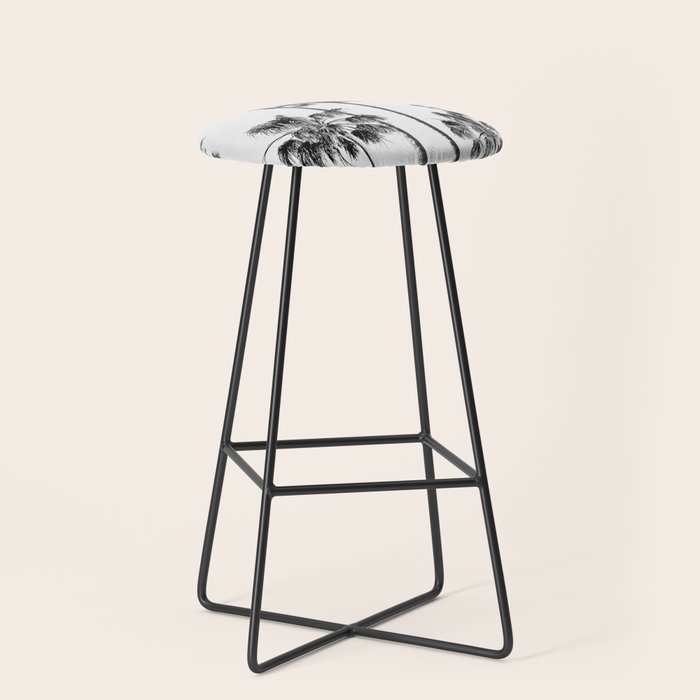 Black & White Palms 3 Stool Gallery Image 1