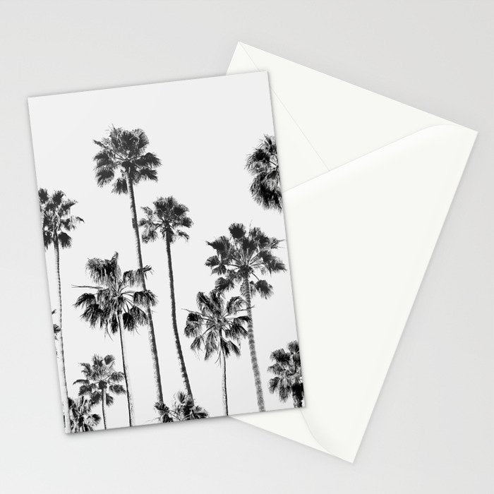 Black & White Palms 3 Stationery Card Gallery Image 2