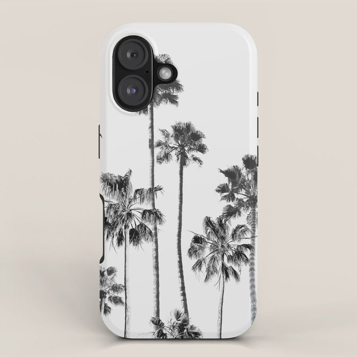 Black & White Palms 3 iPhone Case Gallery Image 1