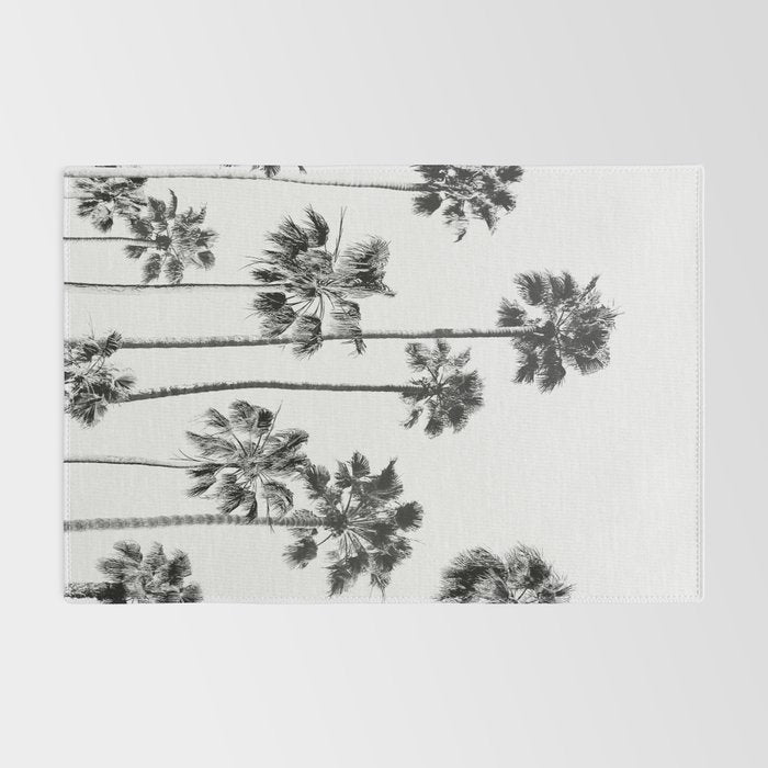 Black & White Palms 3 Rug Gallery Image 2