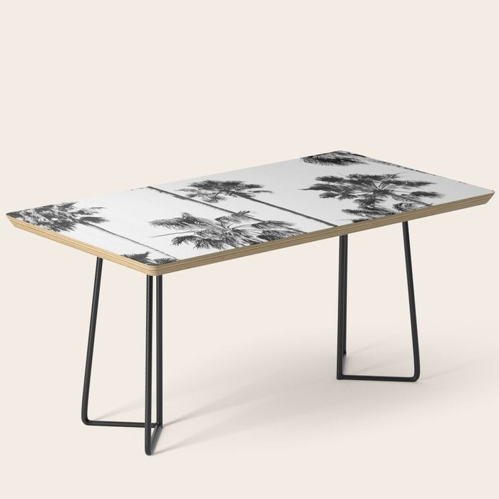 Black & White Palms 3 Coffee Table Gallery Image 1