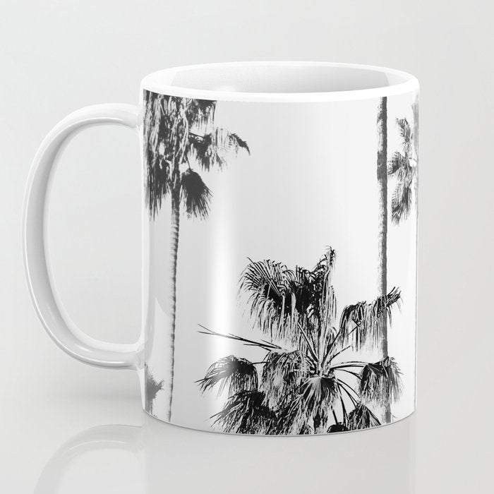Black & White Palms 3 Coffee Mug Gallery Image 3