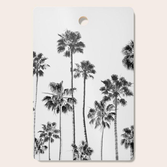 Black & White Palms 3 Cutting Board Gallery Image 1