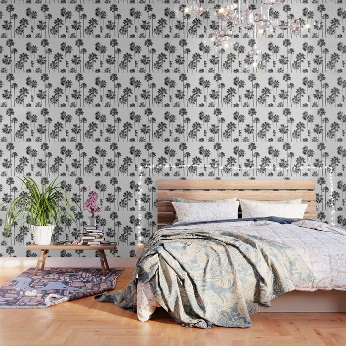 Black & White Palms 3 Wallpaper Gallery Image 3