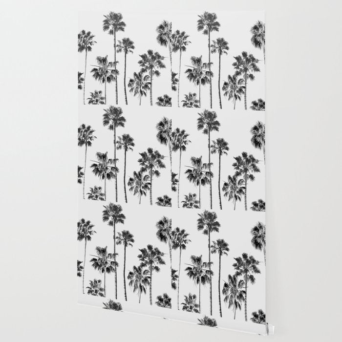 Black & White Palms 3 Wallpaper Gallery Image 2