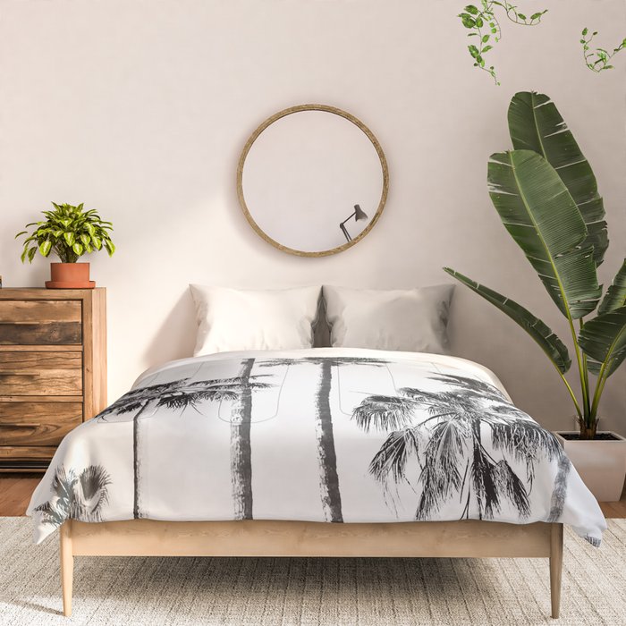 Black & White Palms 3 Comforter Gallery Image 3