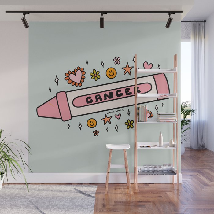 Cancer Crayon Wall Mural Gallery Image 1
