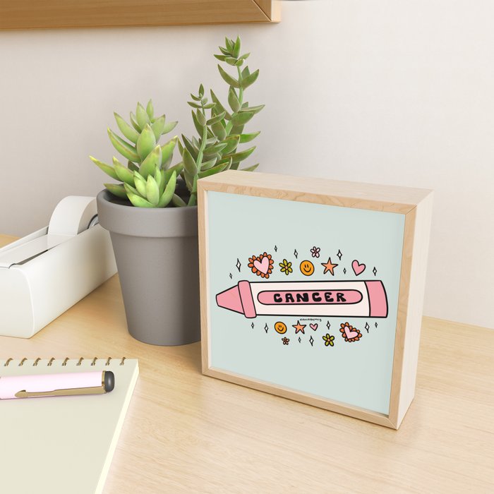 Cancer Crayon Mini Art Print Gallery Image 2