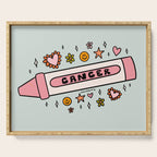 Cancer Crayon Serving Tray Gallery Image 1