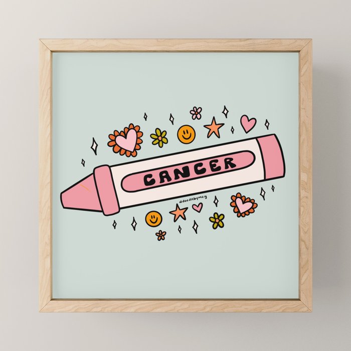Cancer Crayon Mini Art Print Gallery Image 1