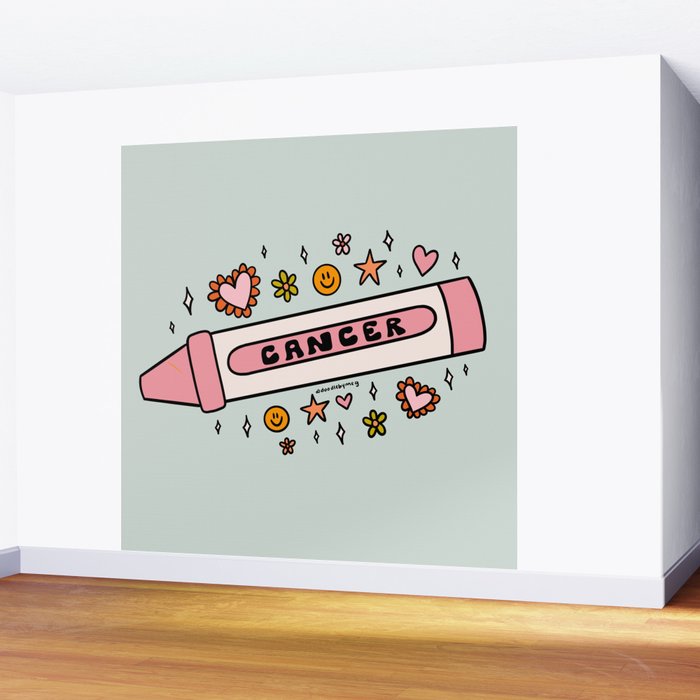 Cancer Crayon Wall Mural Gallery Image 2