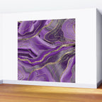 Purple Gray Agate Gold Glitter Glam #1 (Faux Glitter) #marble #decor #art #society6 Wall Mural Gallery Image 2