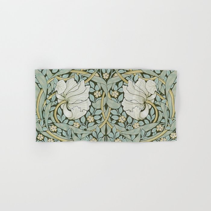 William Morris - Pimpernel Art Print, Vintage Museum Exhibition Art, Botanical Floral Pattern Bath Towel Gallery Image 1