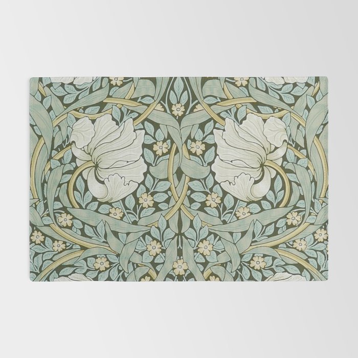 William Morris - Pimpernel Art Print, Vintage Museum Exhibition Art, Botanical Floral Pattern Rug Gallery Image 2