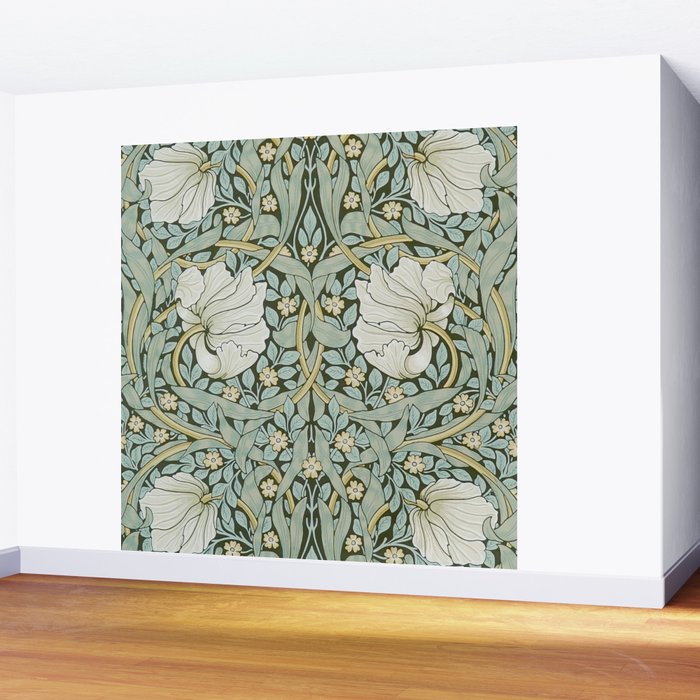 William Morris - Pimpernel Art Print, Vintage Museum Exhibition Art, Botanical Floral Pattern Wall Mural Gallery Image 2