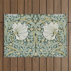 William Morris - Pimpernel Art Print, Vintage Museum Exhibition Art, Botanical Floral Pattern Outdoor Rug Gallery Image 1