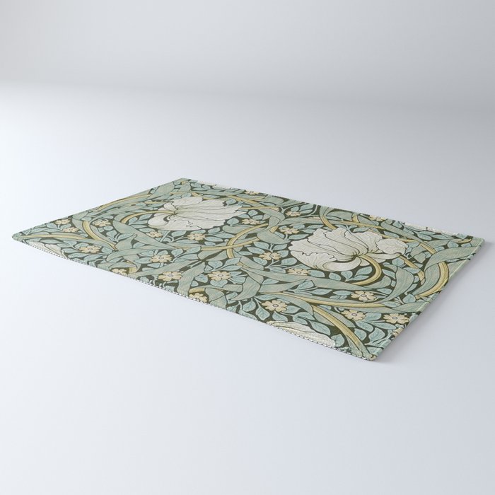 William Morris - Pimpernel Art Print, Vintage Museum Exhibition Art, Botanical Floral Pattern Rug Gallery Image 3