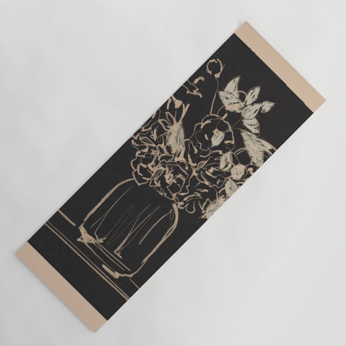Minimalist Flowers In A Vase 4 Yoga Mat Gallery Image 1