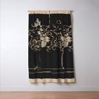 Minimalist Flowers In A Vase 4 Window Curtain Gallery Image 3