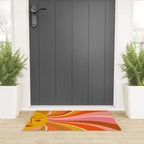Sunshine Swirl - Retro Ochre Welcome Mat Gallery Image 3