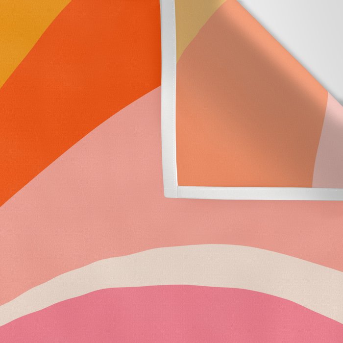Sunshine Swirl - Retro Ochre Wall Tapestry Gallery Image 3
