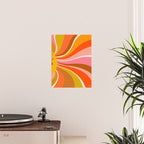 Sunshine Swirl - Retro Ochre Poster Gallery Image 2