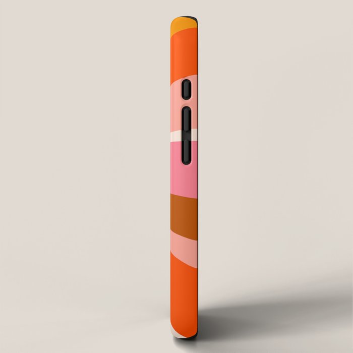 Sunshine Swirl - Retro Ochre iPhone Case Gallery Image 2
