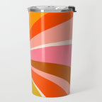 Sunshine Swirl - Retro Ochre Travel Mug Gallery Image 2